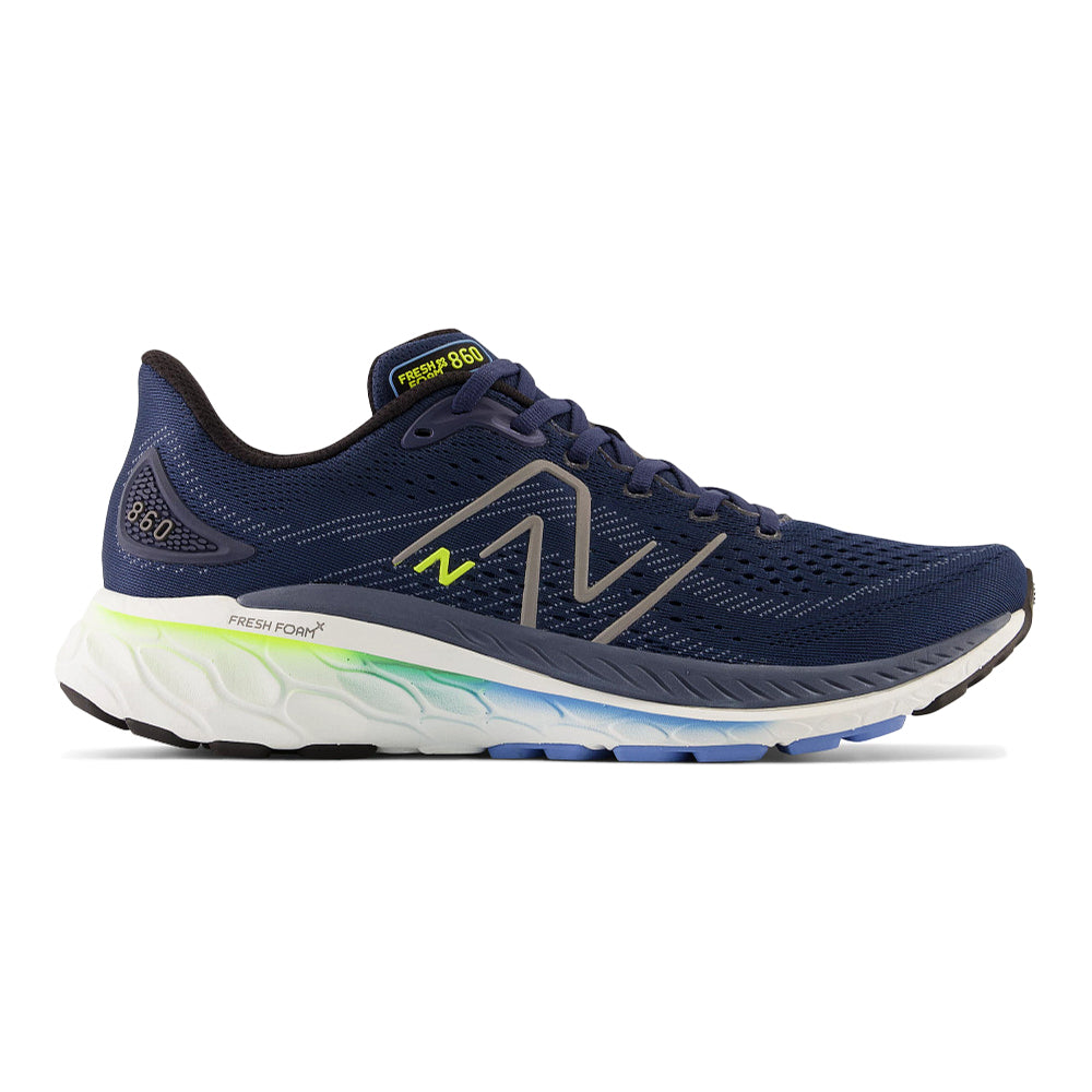 Men's New Balance Fresh Foam X 860v13, NB Navy/Dark Silver Metallic, 14 D Medium