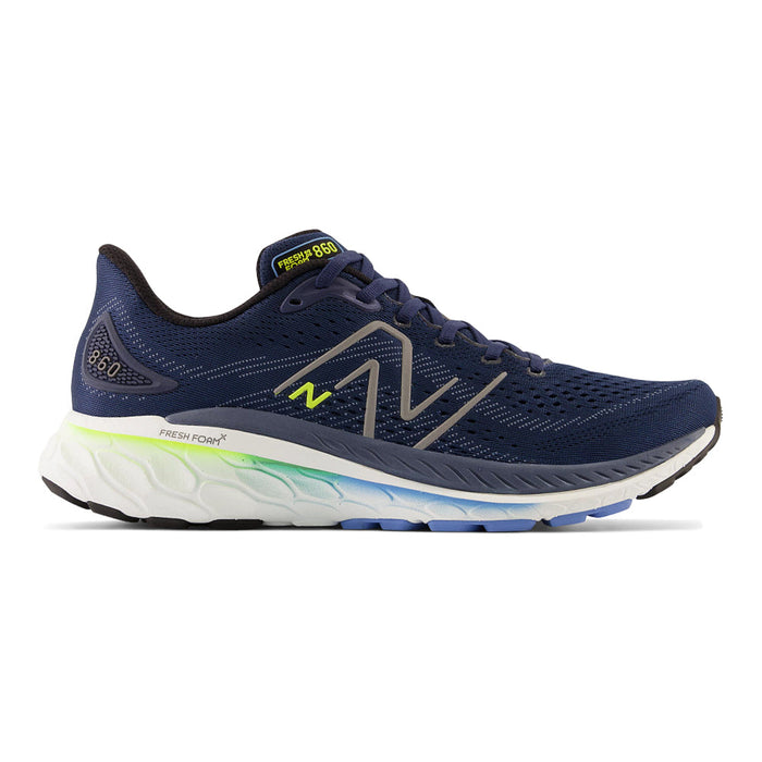 Men's New Balance Fresh Foam X 860v13, NB Navy/Dark Silver Metallic, 8 2E Wide