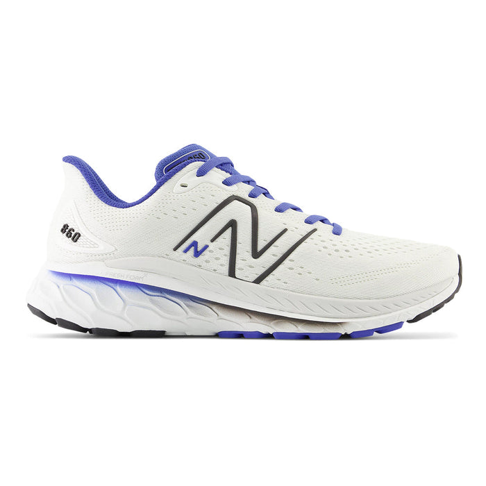 Men's New Balance Fresh Foam X 860v13, White/Marine Blue, 9 D Medium