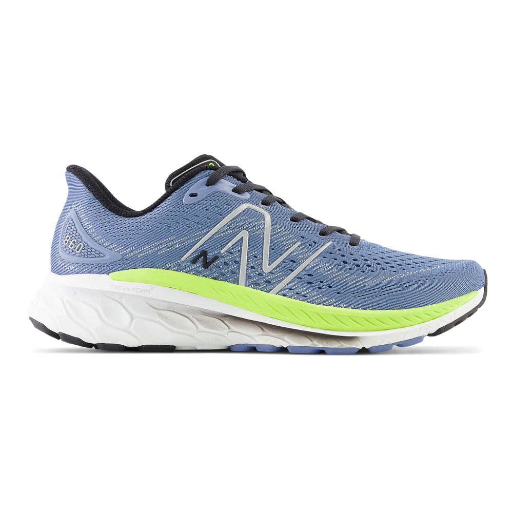Men's New Balance Fresh Foam X 860v13, Mercury Blue/Thirty Watt, 10.5 D Medium