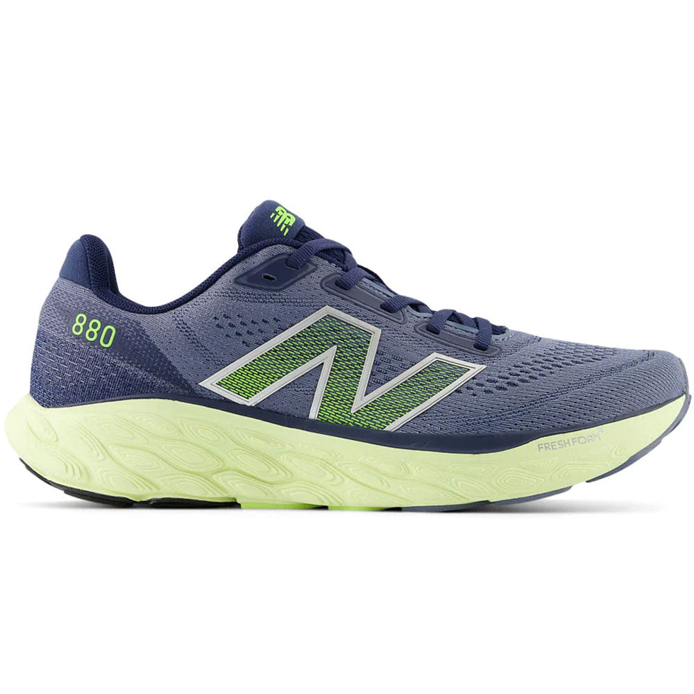 Men's New Balance Fresh Foam X 880v14, Arctic Grey/Limelight, 11 2E Wide
