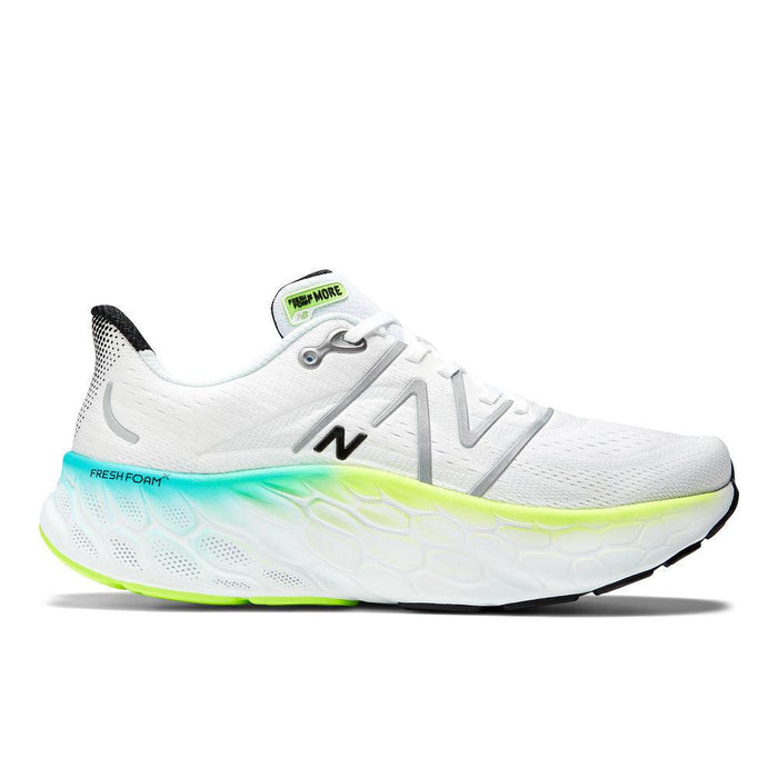 Men's New Balance Fresh Foam X More v4, White, 11 2E Wide