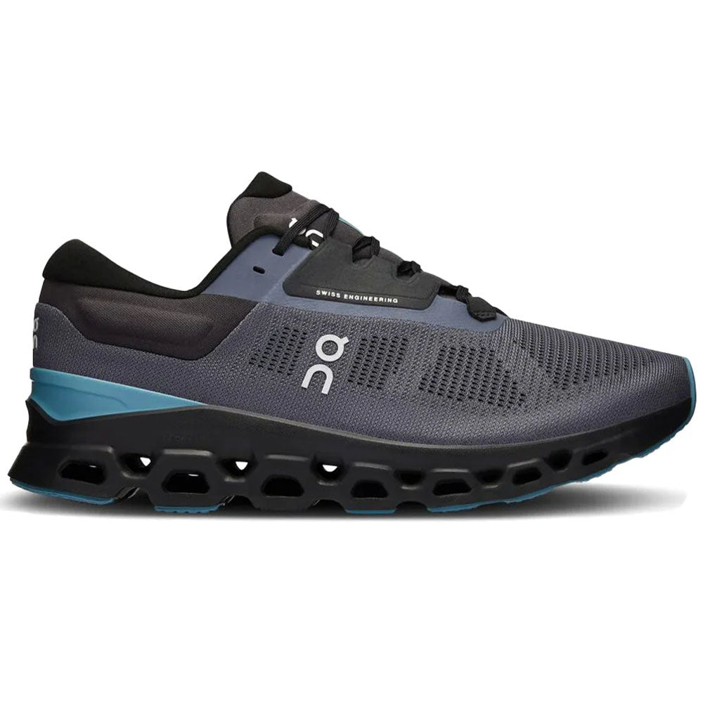 Men's On Cloudstratus 3, Metal/Wisteria, 8 D Medium