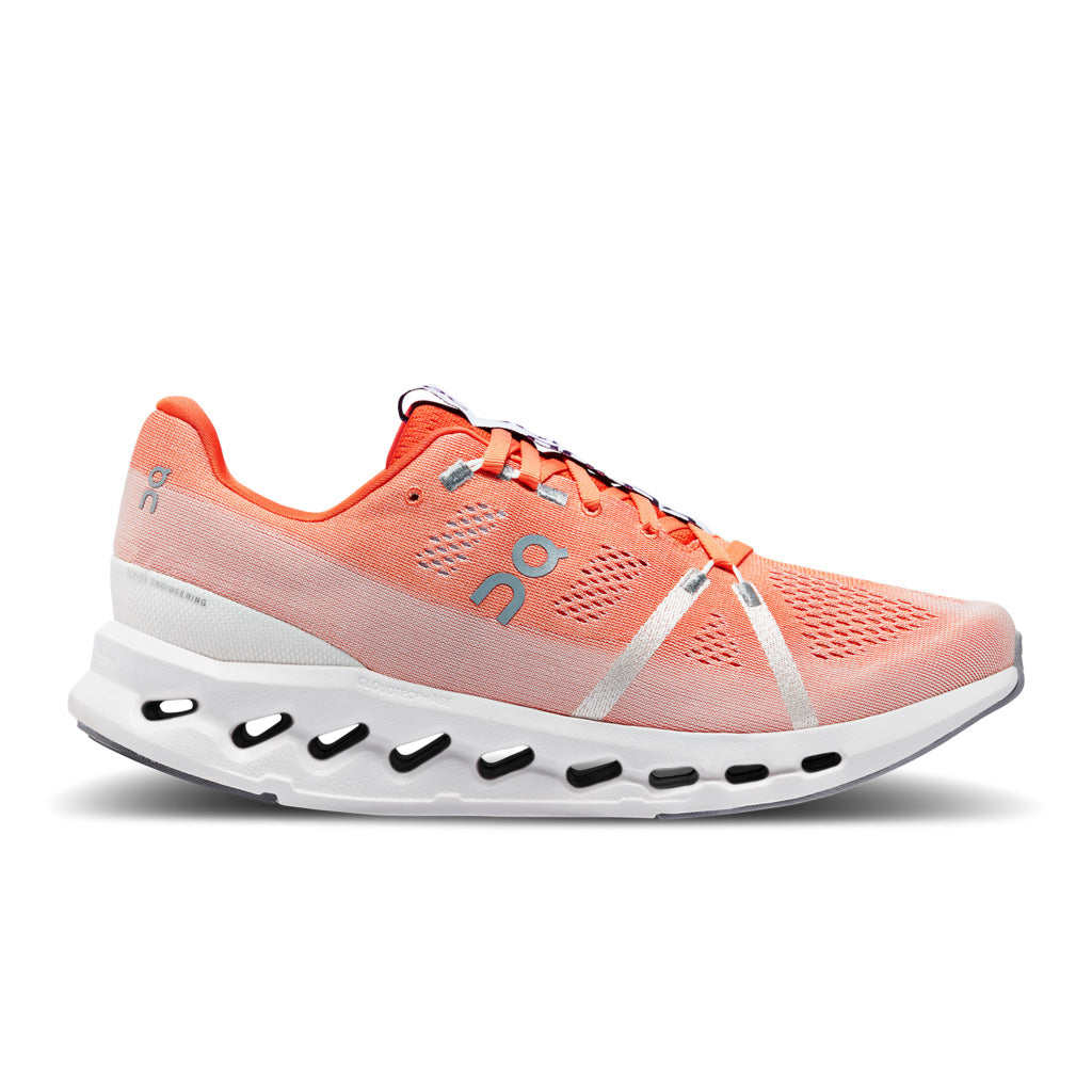 Men's On Cloudsurfer, Flame/White, 13 D Medium
