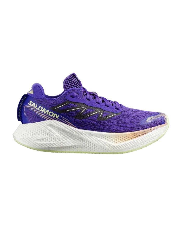 Women's Salomon Aero Glide 4, Deep Blue/White/Butterfly, 9 B Medium