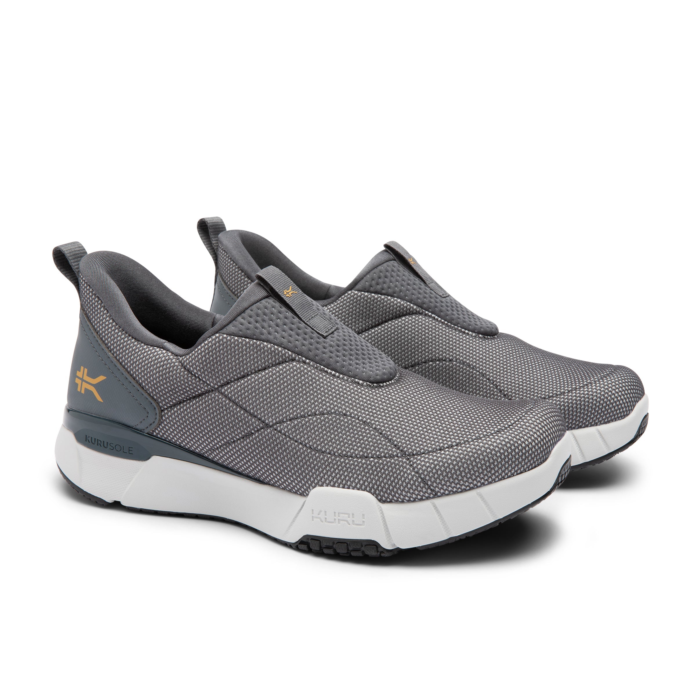 Men's KURU QUANTUM 2 Slip-On, Lead Gray/Dove