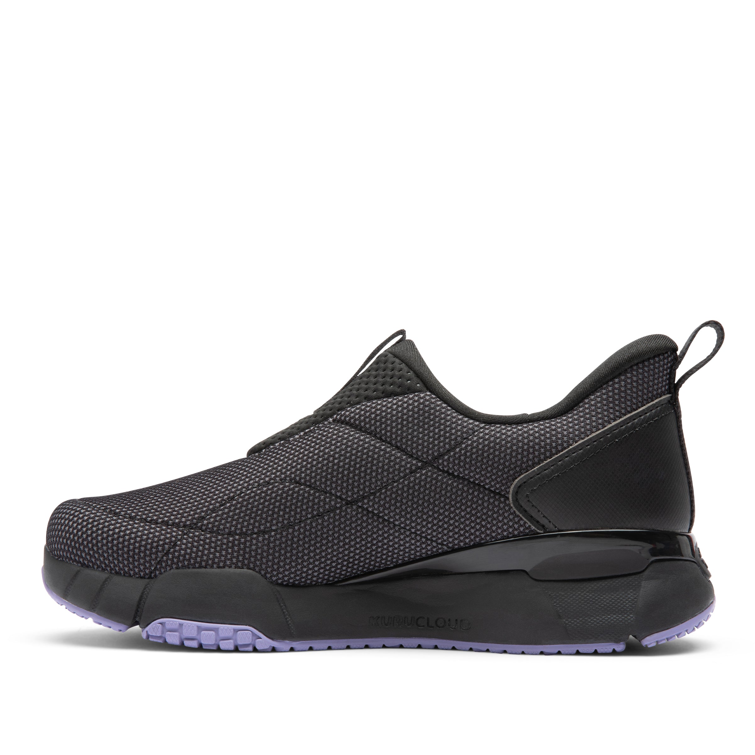 Women's KURU QUANTUM 2 Slip-On, Jet Black/Purple