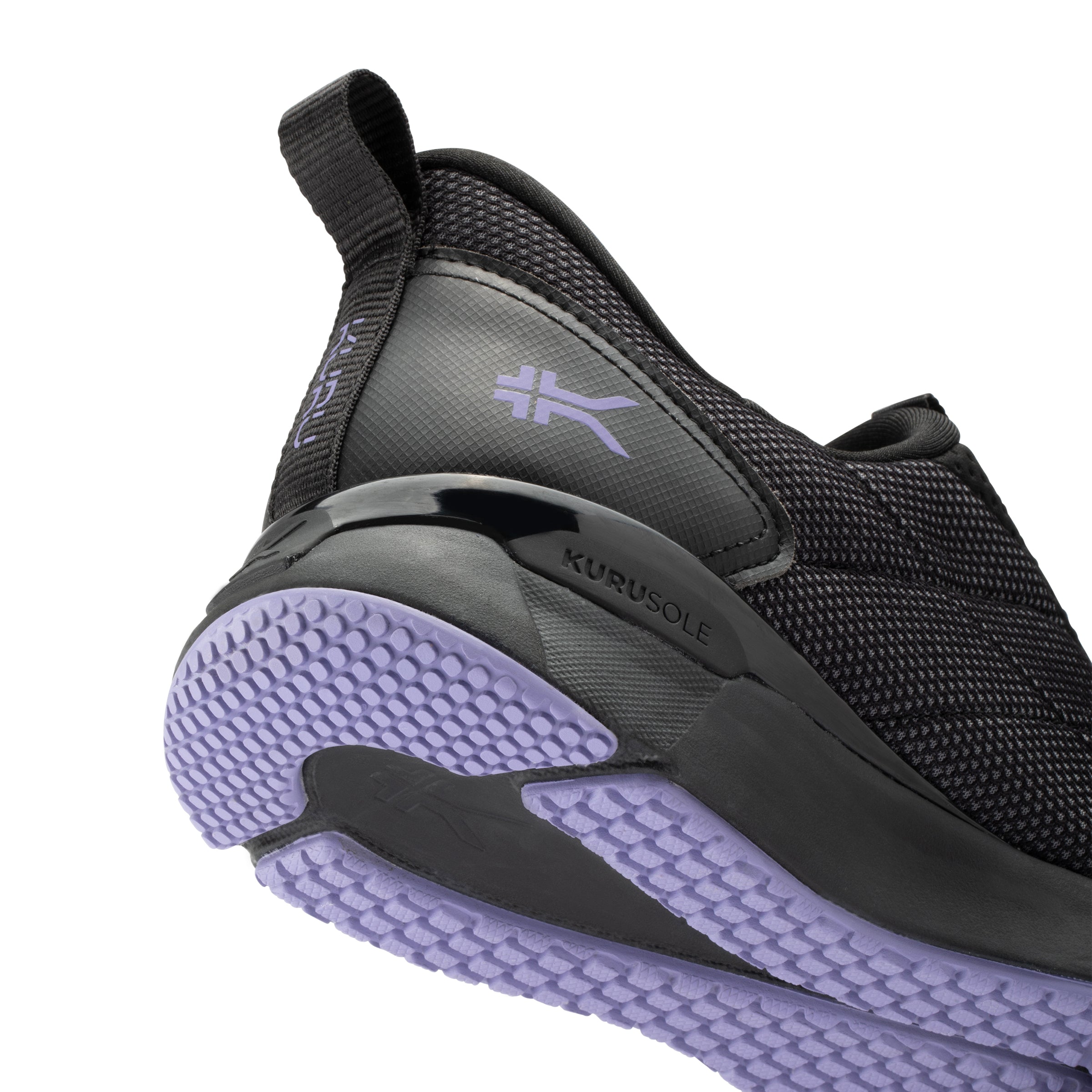 Women's KURU QUANTUM 2 Slip-On, Jet Black/Purple