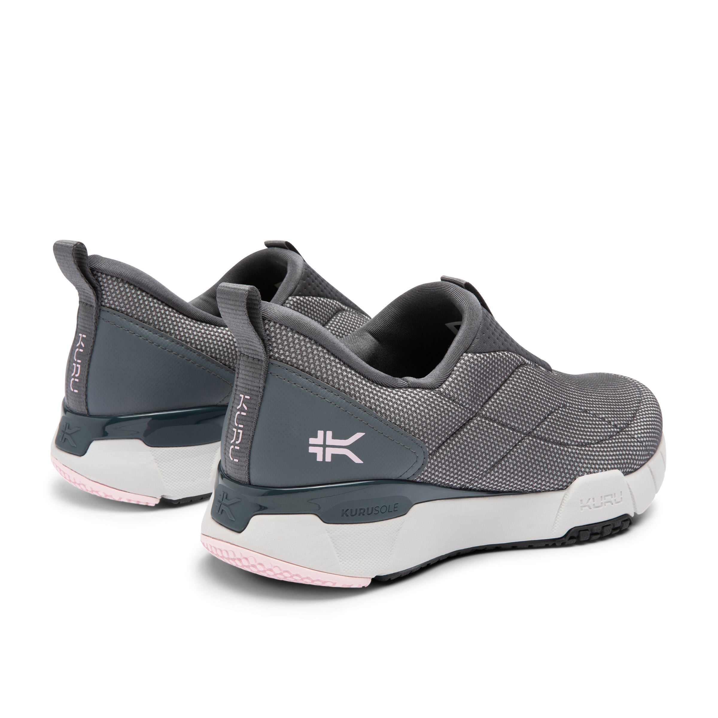 Women's KURU QUANTUM 2 Slip-On, Lead Gray/Pink