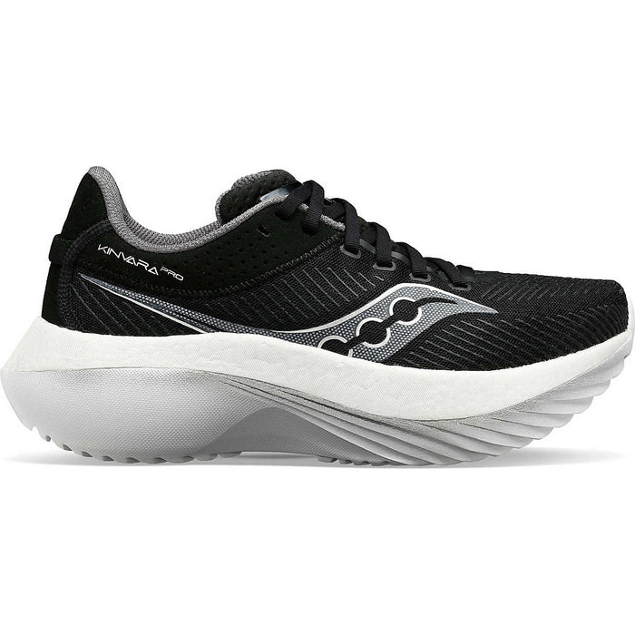 Women's Saucony Kinvara Pro, Black/White, 9.5 B Medium