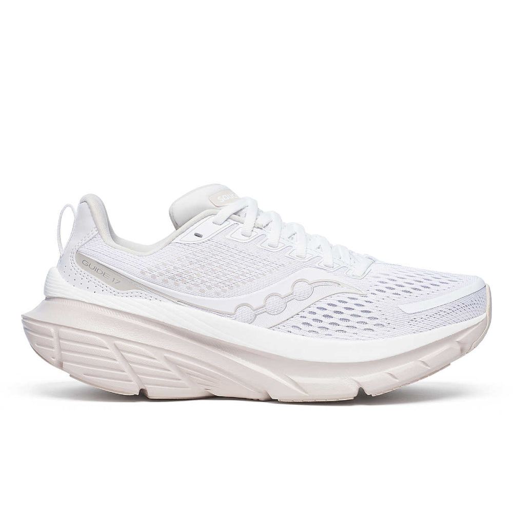 Women's Saucony Guide 17, White/Moon, 9.5 B Medium