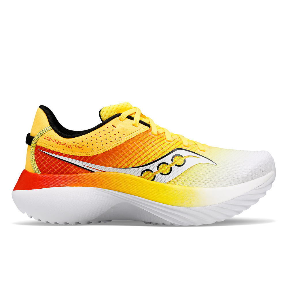 Men's Saucony Kinvara Pro, Vizigold/Infrared, 12 D Medium