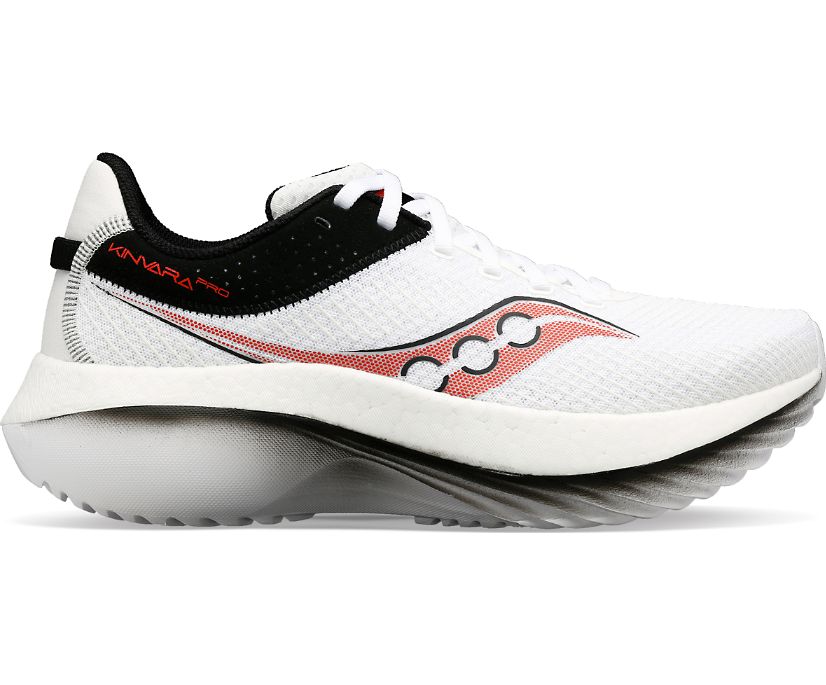 Men's Saucony Kinvara Pro, White/Infrared, 12.5 D Medium