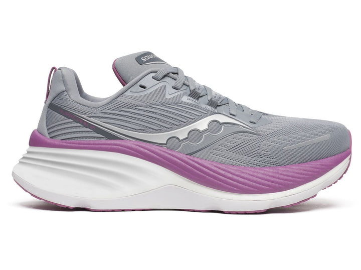 Women's Saucony Hurricane 24, Flint/Viola, 8.5 B Medium