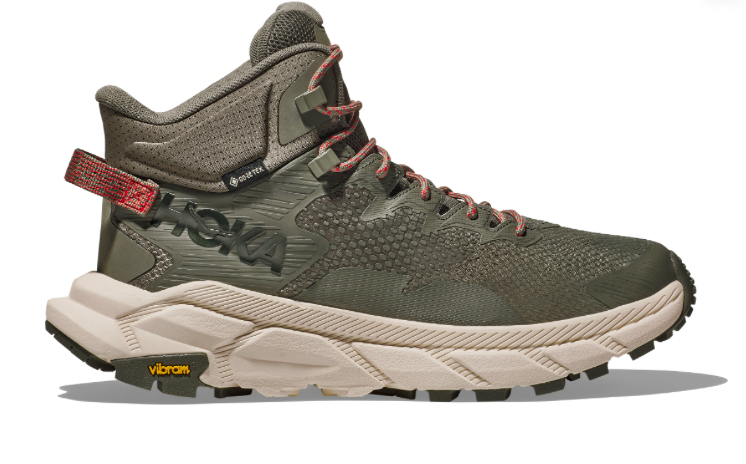 Men's Hoka Trail Code GTX, Slate/Oat Milk, 12.5 D Medium