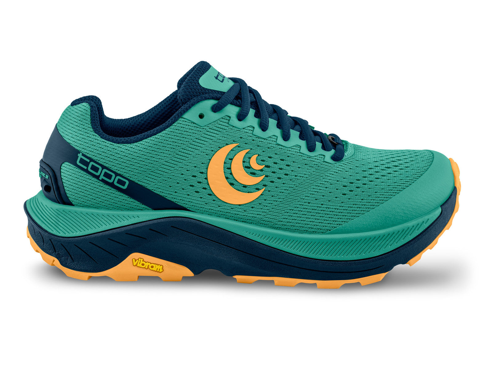 Women's Topo Athletic Ultraventure 3, Teal/Orange, 8 B Medium