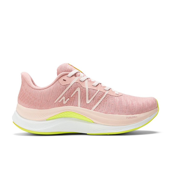 Women's New Balance FuelCell Propel v4, Pink Moon/Quartz Pink/Thirty Watt, 6 D Wide