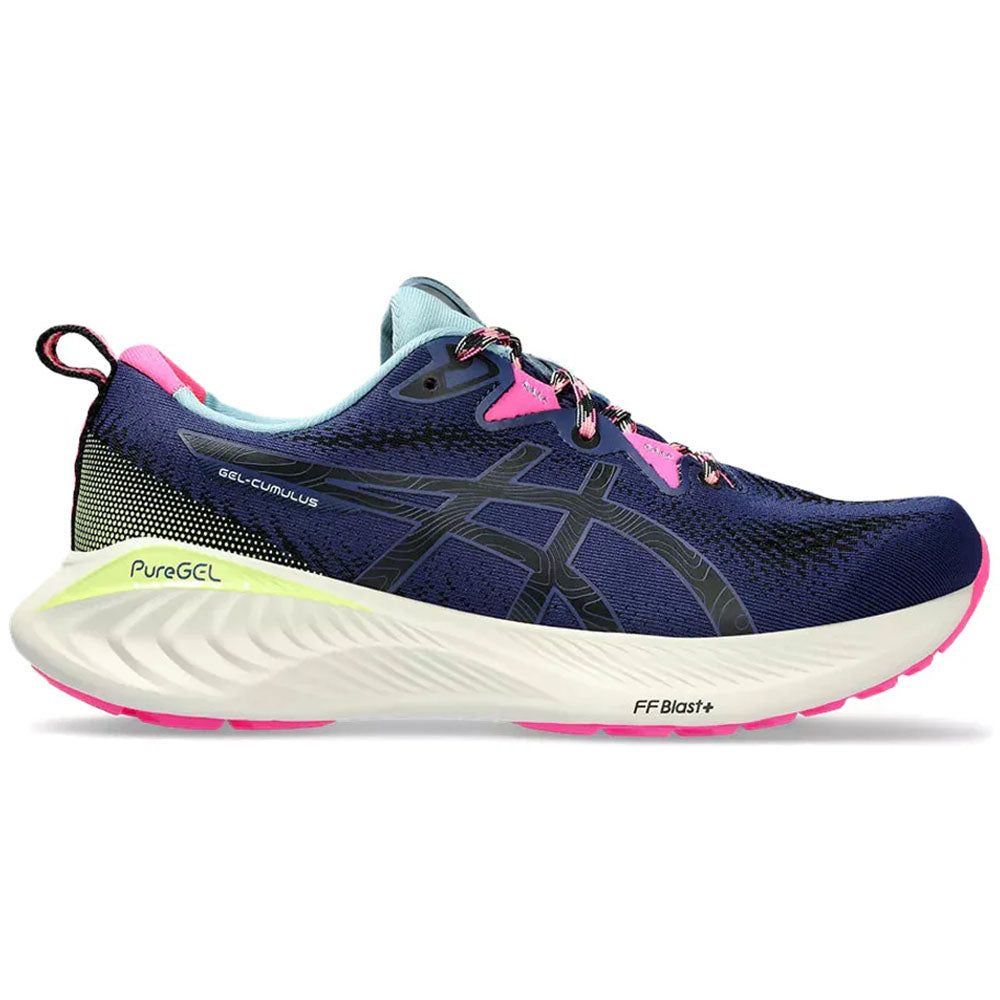 Women's Asics Gel-Cumulus 25 TR, Nature Bathing/Lime Green, 9 B Medium
