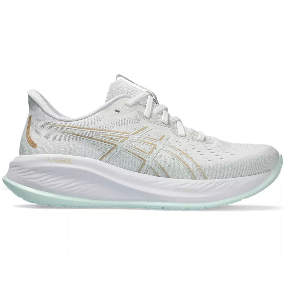 Women's Asics Gel-Cumulus 26, White/Pale Mint, 7.5 B Medium