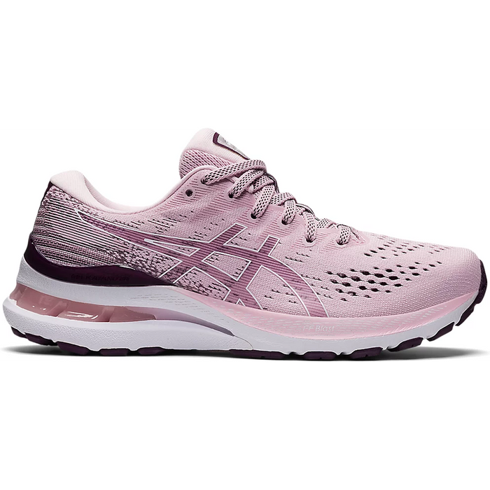 Women's Asics GEL-Kayano 28, Barely Rose/White, 9.5 B Medium