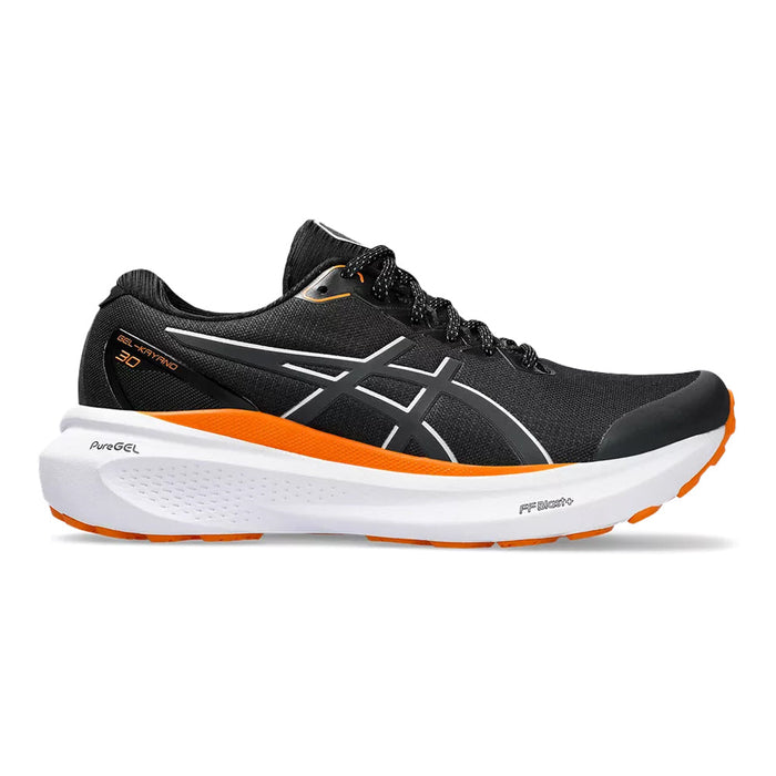 Women's Asics GEL-Kayano 30 Lite-Show, Black/Pure Silver, 9 B Medium