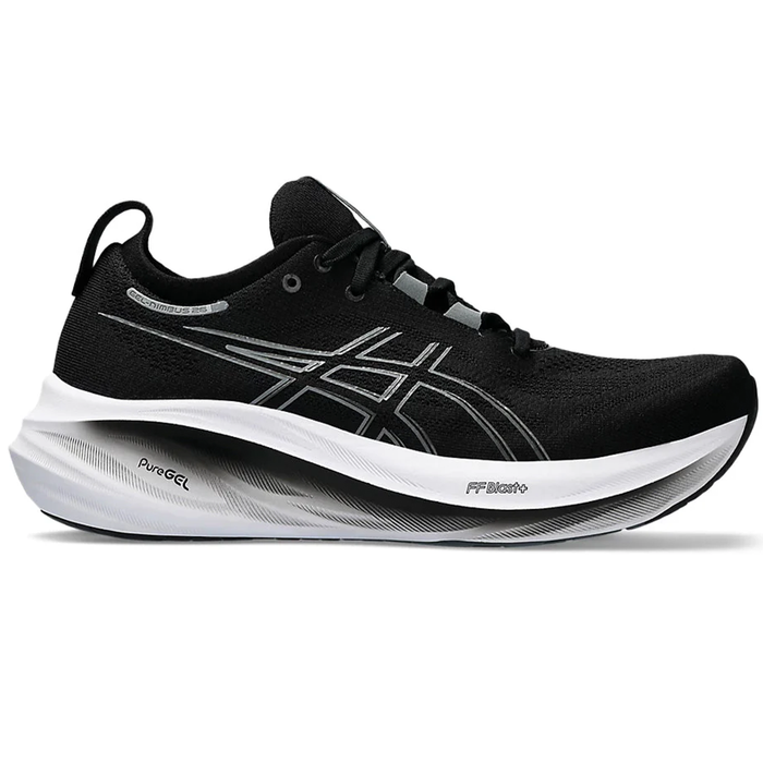 Women's Asics Gel-Nimbus 26, Black/Graphite Grey, 11.5 B Medium