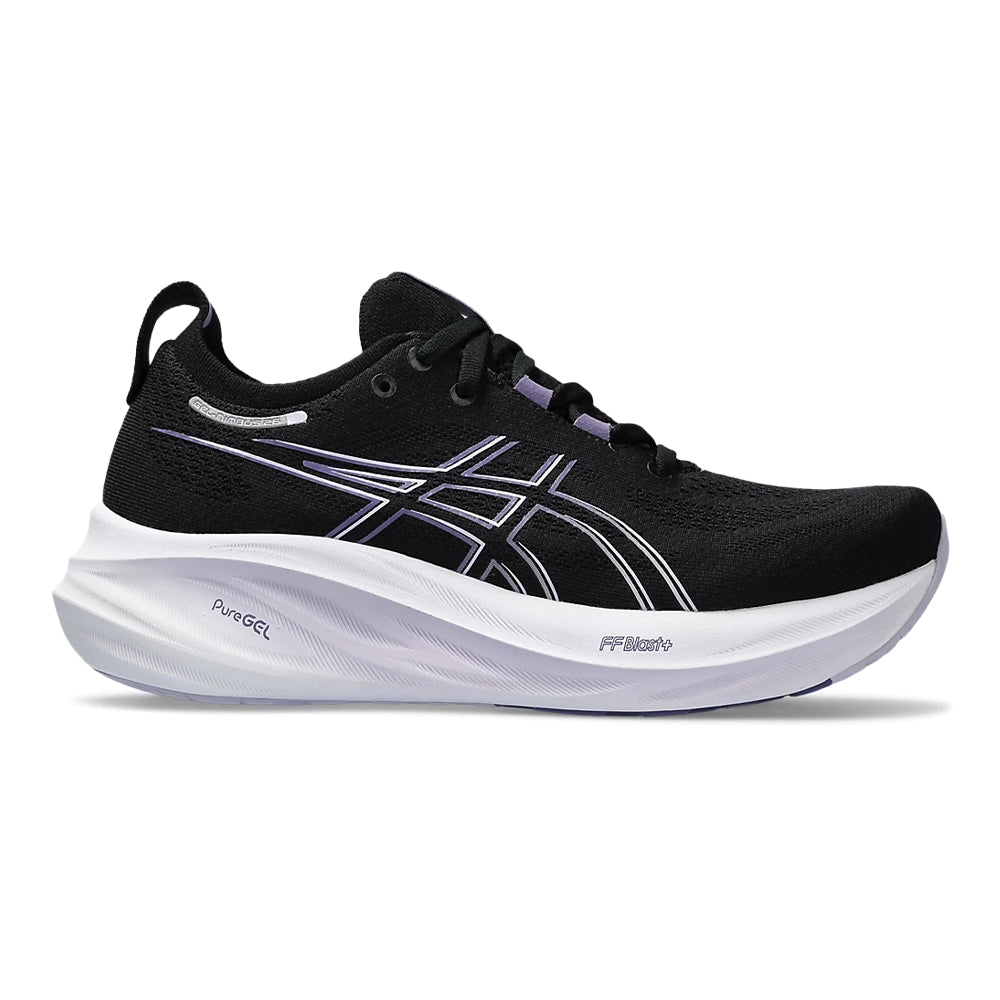 Women's Asics GEL-Nimbus 26, Black/Dusty Purple, 11 B Medium