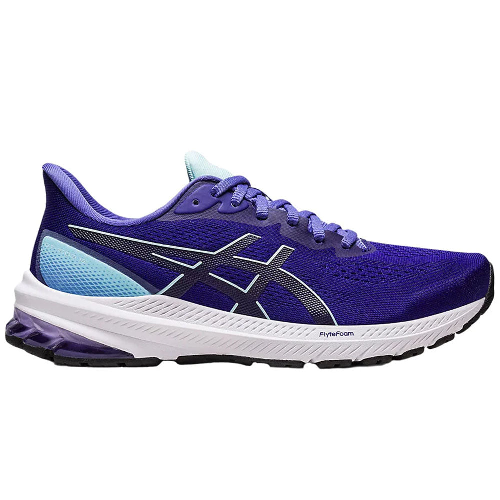 Women's Asics GT-1000 12, Eggplant/Aquamarine, 8.5 D Wide