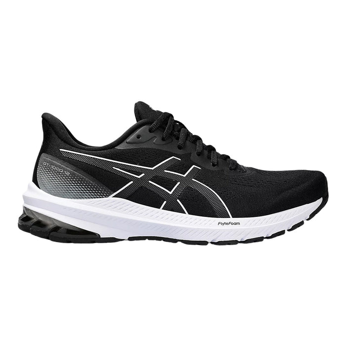 Women's Asics GT-1000 12, Black/White, 7 B