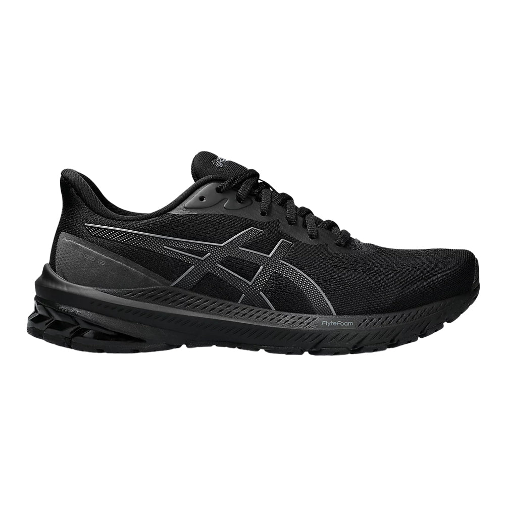 Women's Asics GT-1000 12, Black/Carrier Grey, 10.5 B Medium