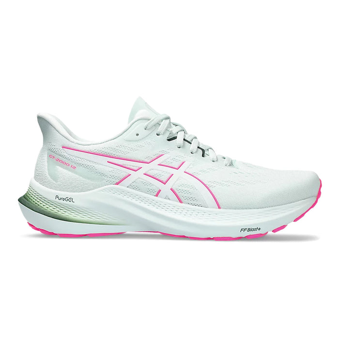 Women's Asics GT-2000 12, Pure Aqua/White, 11 D Wide