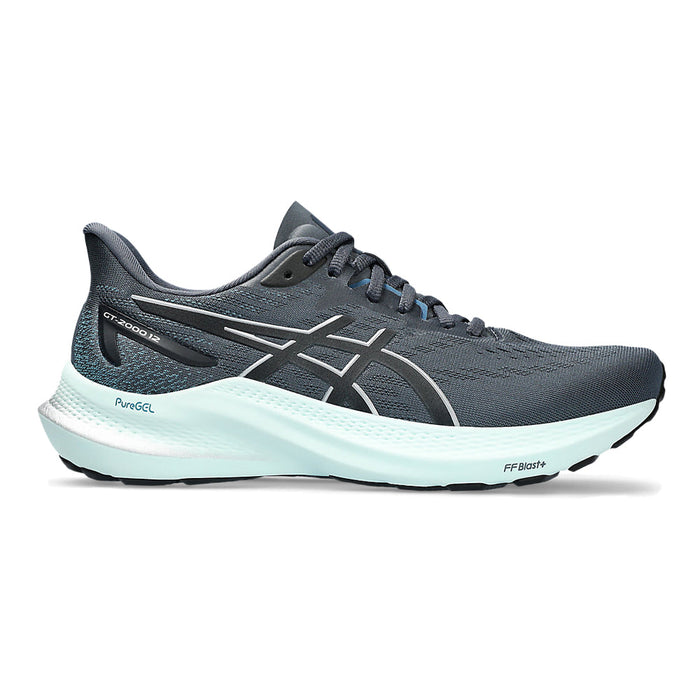 Women's Asics GT-2000 12, Tarmac/Pure Silver, 9 D Wide