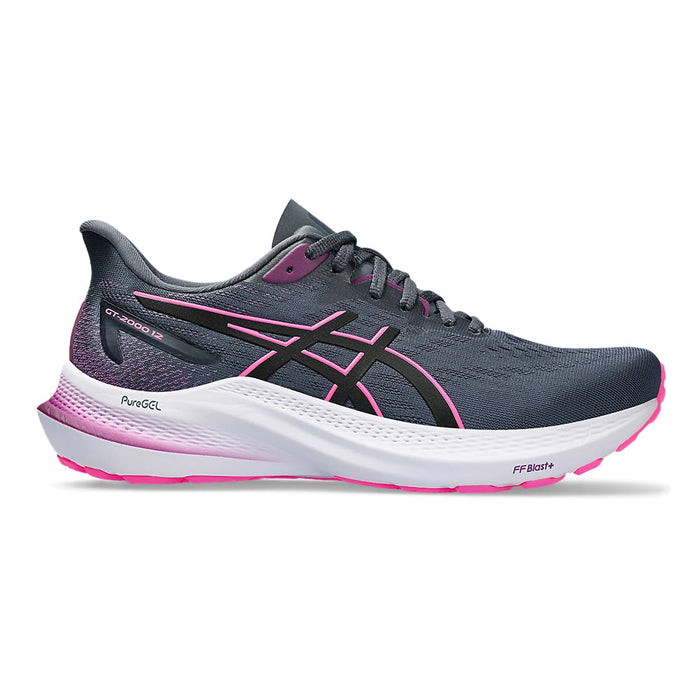 Women's Asics GT-2000 12, Tarmac/Black, 6.5 B Medium