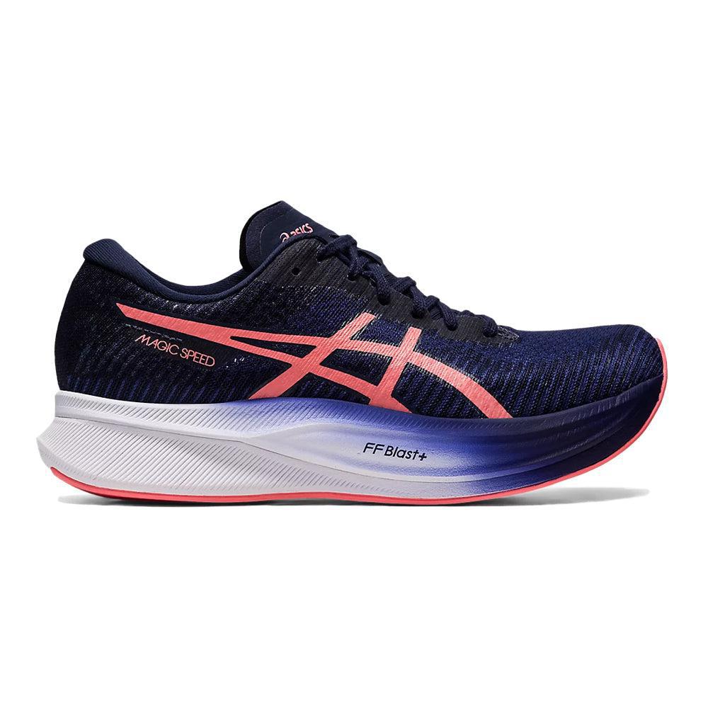 Women's Asics Magic Speed 2, Indigo Blue/Papaya, 7.5 B Medium