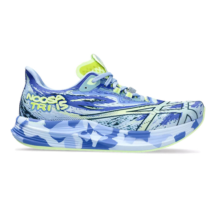 Women's Asics Noosa Tri 15, Sapphire/Illuminate Yellow, 7.5 B Medium