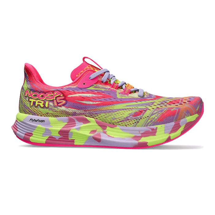 Women's Asics Noosa Tri 15, Hot Pink/Safety Yellow, 9.5 B Medium