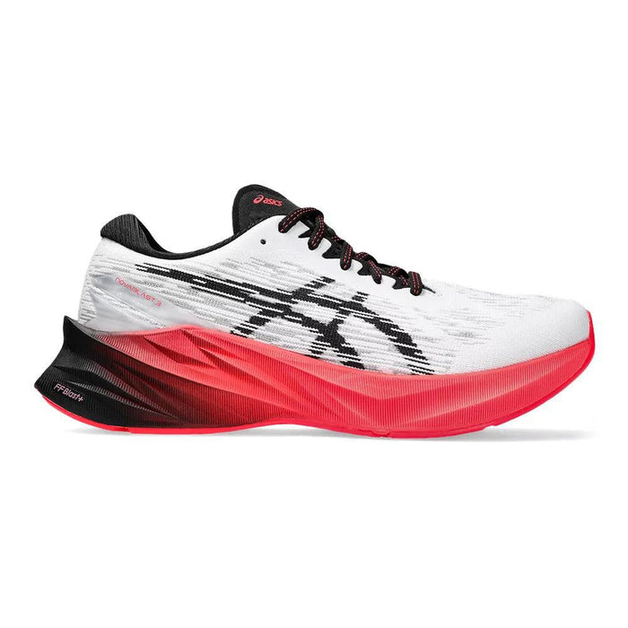 Women's Asics Novablast 3, White/Black, 12 B Medium