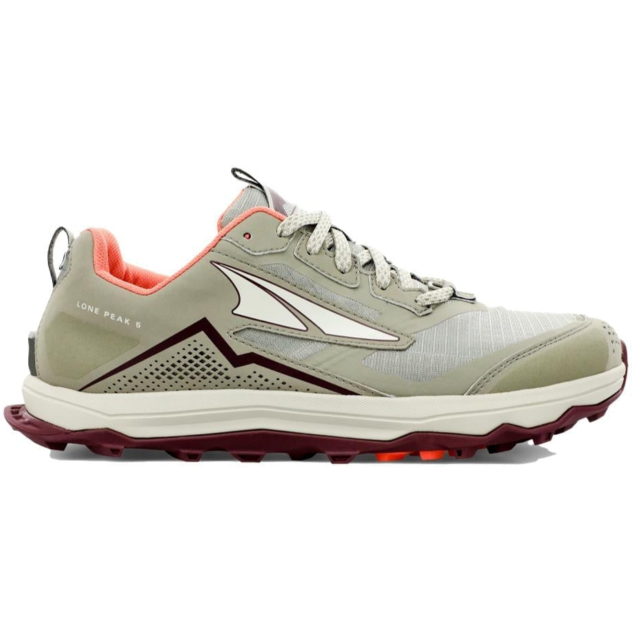 Women's Altra Lone Peak 5, Khaki, 6.5 B Medium