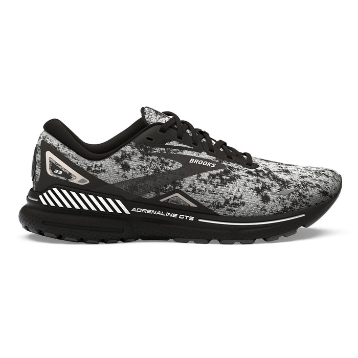 Women's Brooks Adrenaline GTS 23, White/Grey/Black, 5 B Medium