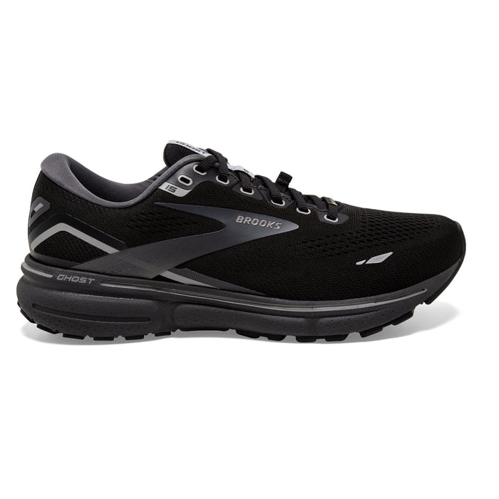 Women's Brooks Ghost 15 GTX, Black/Blackened Pearl/Alloy, 5 B Medium