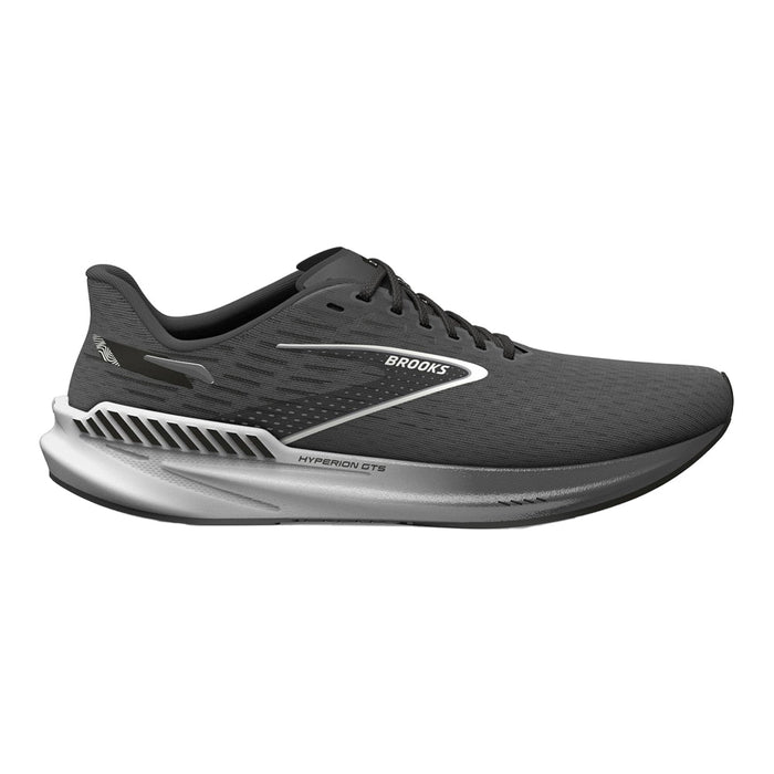 Women's Brooks Hyperion GTS, Gunmetal/Black/White, 7.5 B Medium