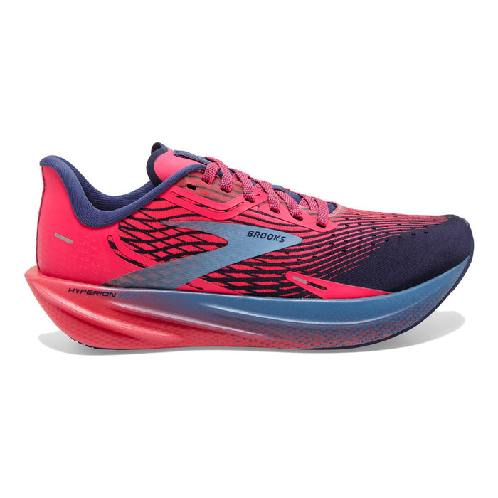 Women's Brooks Hyperion Max, Pink/Cobalt/Blissful Blue, 11 B Medium