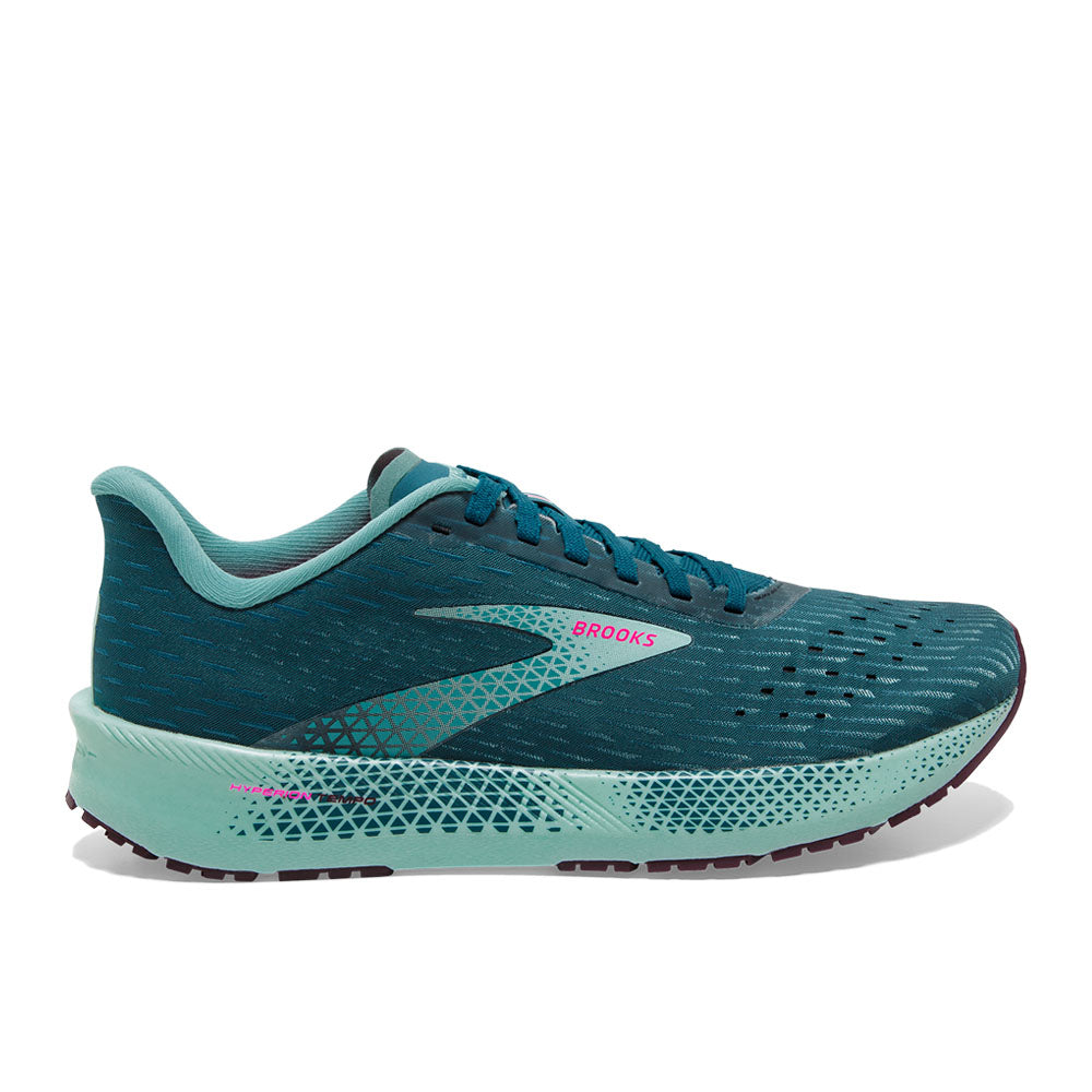 Women's Brooks Hyperion Tempo, Blue Coral/Blue Light/Pink, 6 B Medium