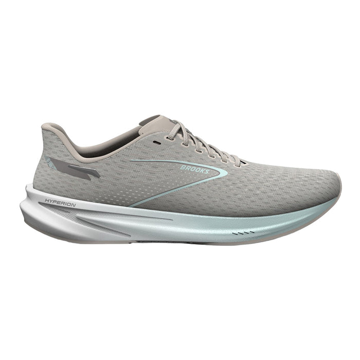 Women's Brooks Hyperion, Crystal Grey/Blue Glass/White, 7 B Medium