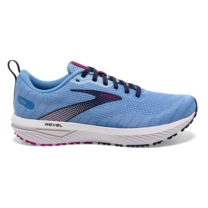 Women's Brooks Revel 6, Marina/Lilac Rose/Pink Lady, 12 B Medium