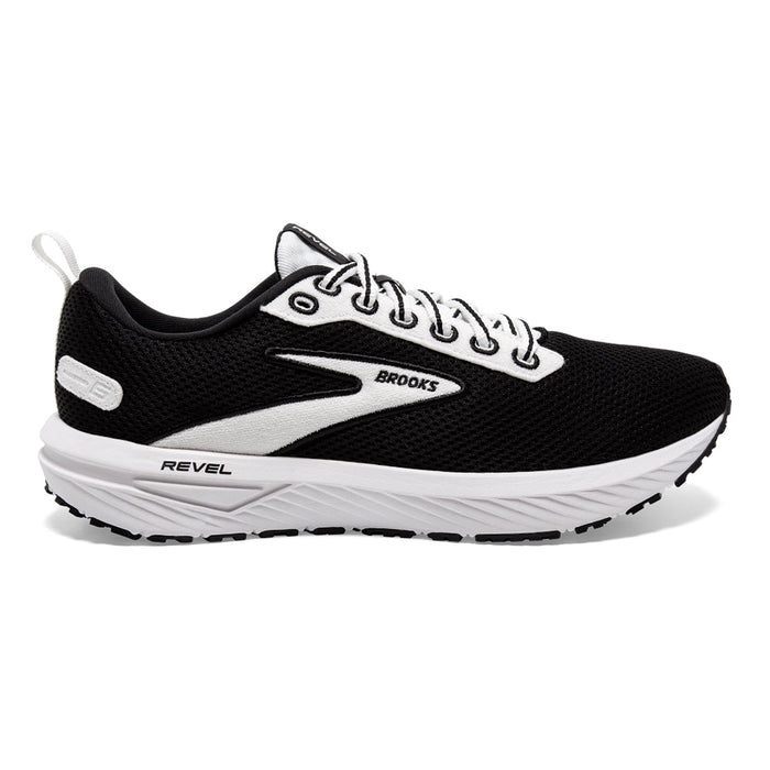 Women's Brooks Revel 6, Black/White, 10.5 B Medium