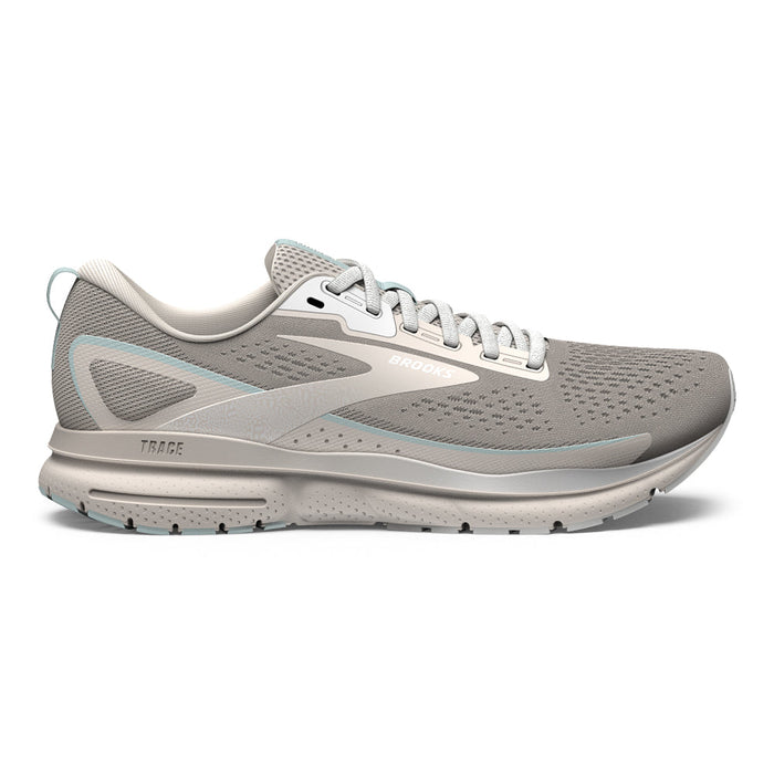 Women's Brooks Trace 3, Crystal Grey/Blue Glass/White, 11 B Medium