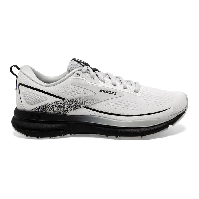 Women's Brooks Trace 3, White/Oyster/Black, 7 D Wide