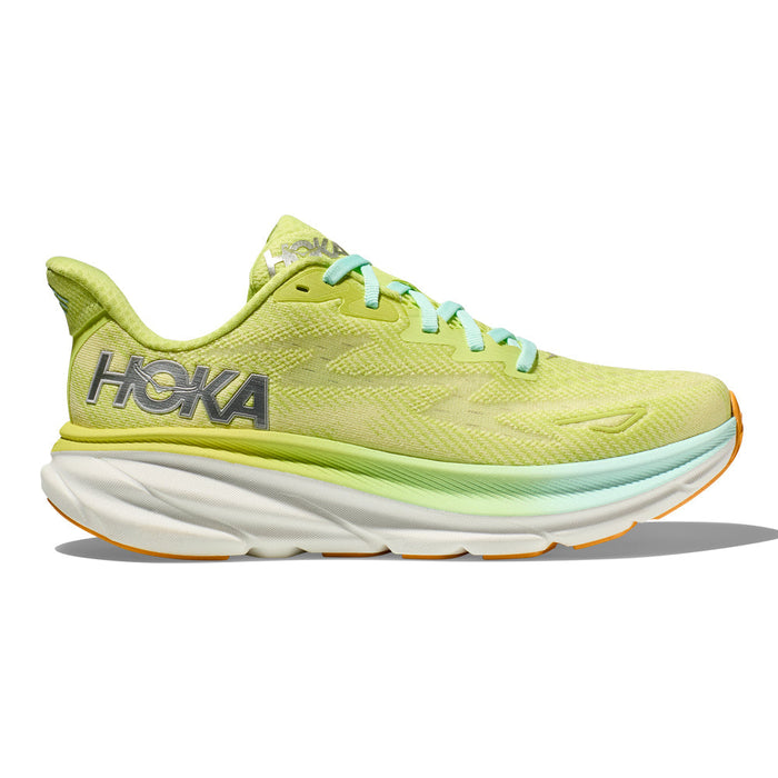 Women's Hoka One One Clifton 9, Citrus Glow/Sunlit Ocean, 9 B Medium