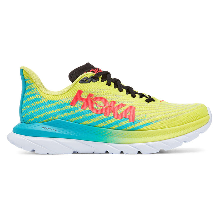 Women's Hoka One One Mach 5, Evening Primrose/Scuba Blue, 10 B Medium